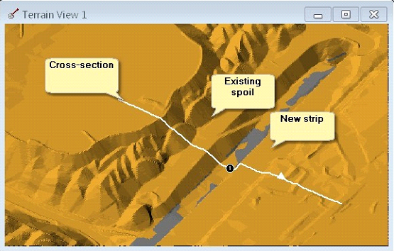 Rehandle, original terrain data as imported